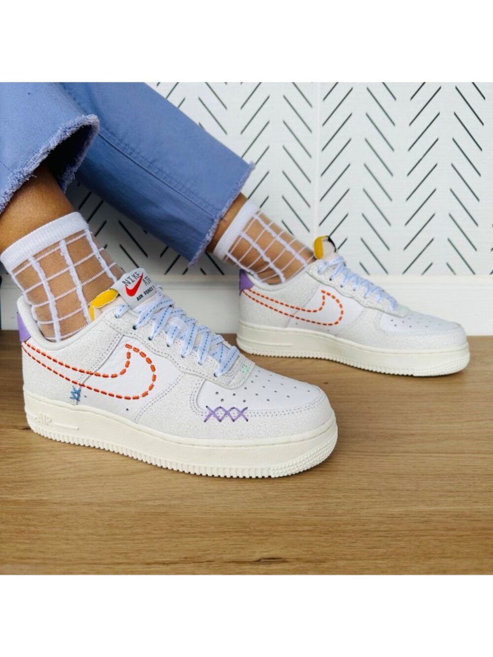 ❤️Nike Air Force 1 '07 SE Low Sz 8.5 Women Retro Shoes Beige Snekear DX2348-100 - Picture 2 of 12